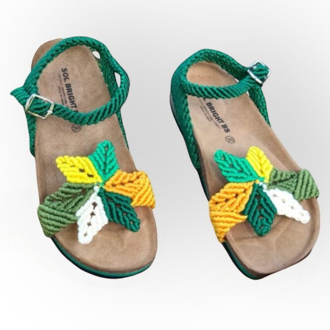 Macrame Sandals (Green)