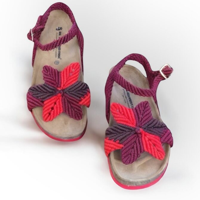 Macrame Sandals (Purple)