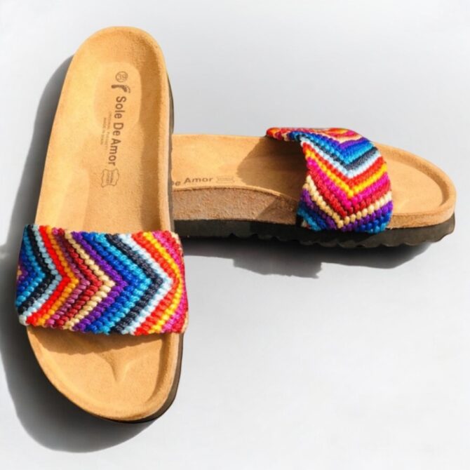 Macrame Slipper (Multi-Colored)