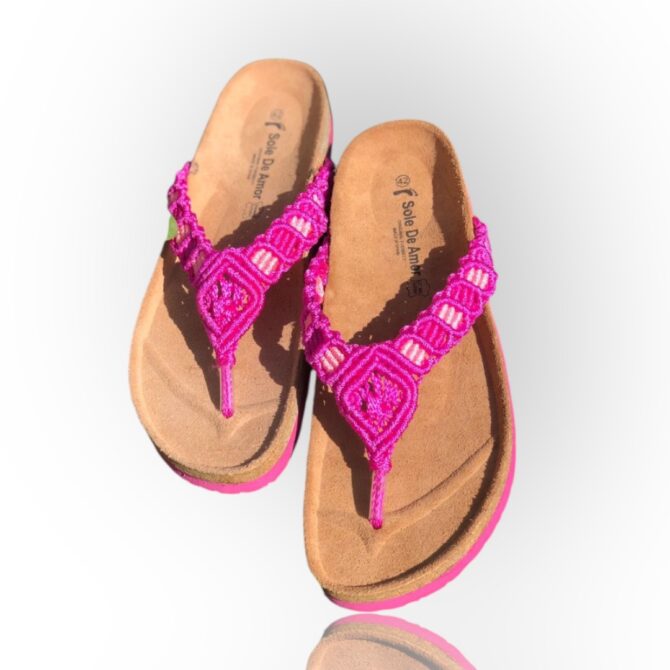 Macrame Slipper (Pink)